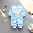 Soft Flannel Warm Printed Baby Romper for Winter