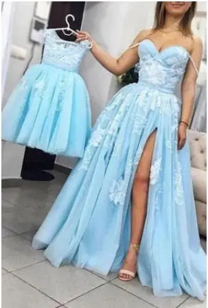 Backless Mommy and Me Matching Party Dresses