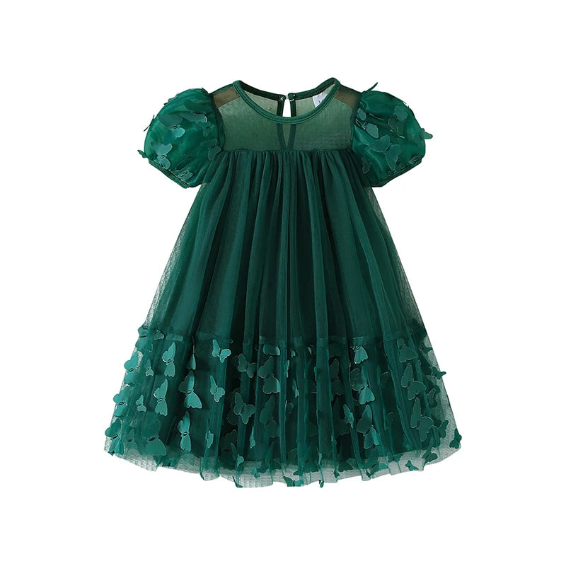 Flower Design Cute Summer Princess Dresses for Girls