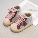 Kids Girls Sequined Board Star Casual Sneakers childrensterritory