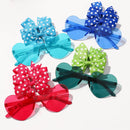 Girls Hair Bows And Colorful Heart Sun Glasses