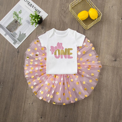 Baby Girls Tutu Birthday Party Dress Set childrensterritory