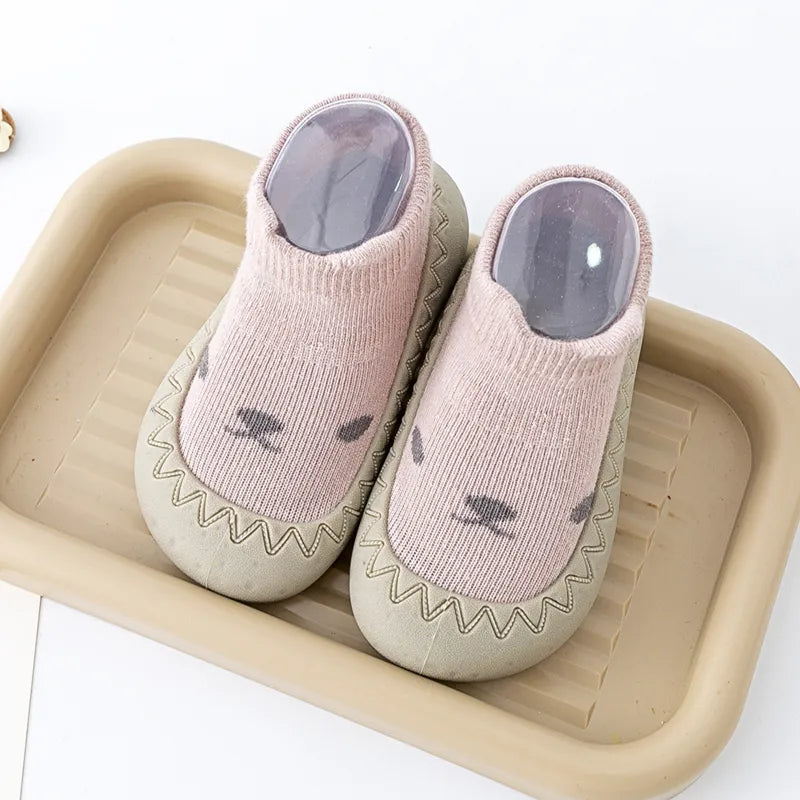Baby Cute Cartoon Design Rubber Sole Floor Socks Shoes childrensterritory
