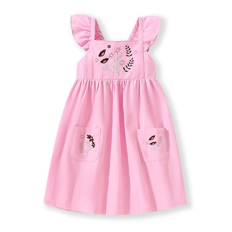 Lovely Cartoon Design Soft Cotton Summer Dresses for Girls childrensterritory