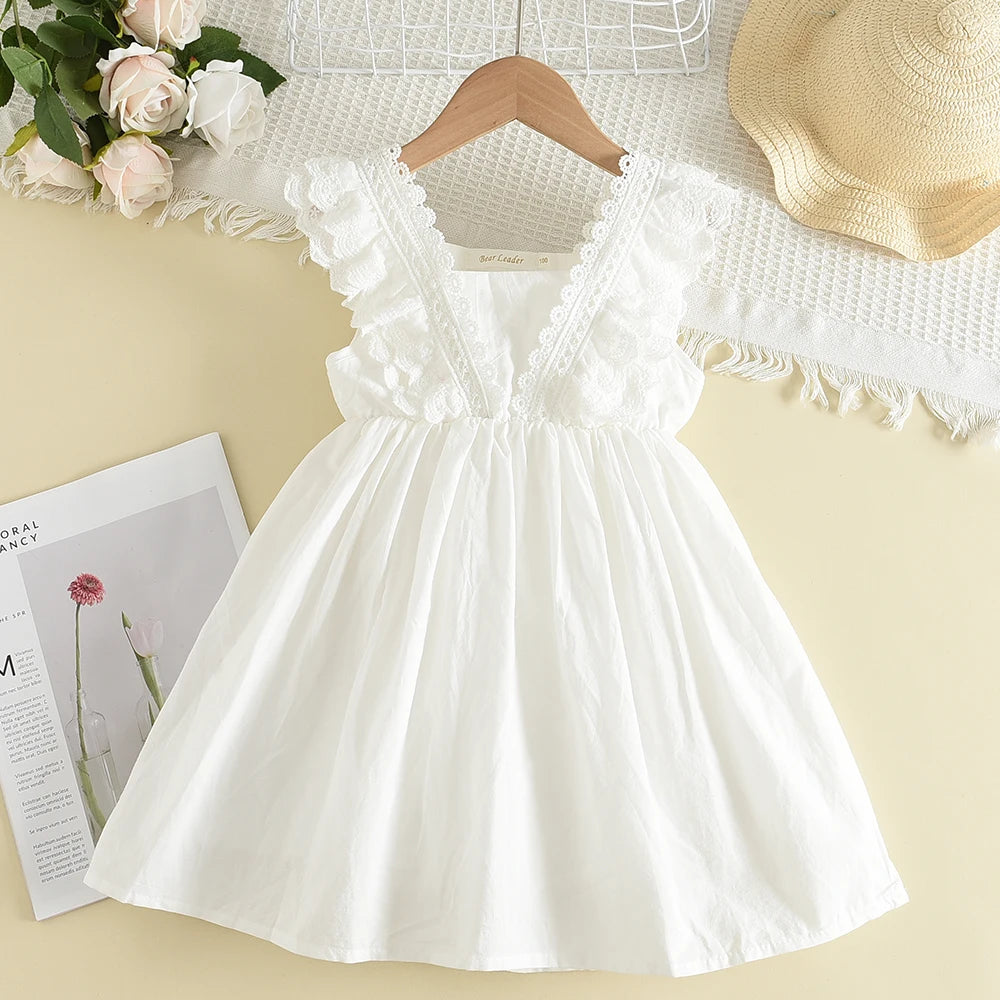 Kids Girls Lace Princess Summer Dress/Party Vestidos