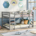 Ladder-equipped Twin Over Twin Bunk Bed for Kids Room childrensterritory