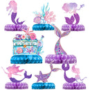Mermaid-themed Kids Birthday Party Decorations and Tableware Set