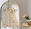 Little Girls' Bow Fold Sleeveless Princess Dress for Summer childrensterritory