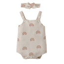 Floral, Rainbow, or Shell Print Baby Girl Bodysuit childrensterritory