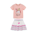 Little Girls Lovely Cartoon Design Summer Cotton Outfits childrensterritory