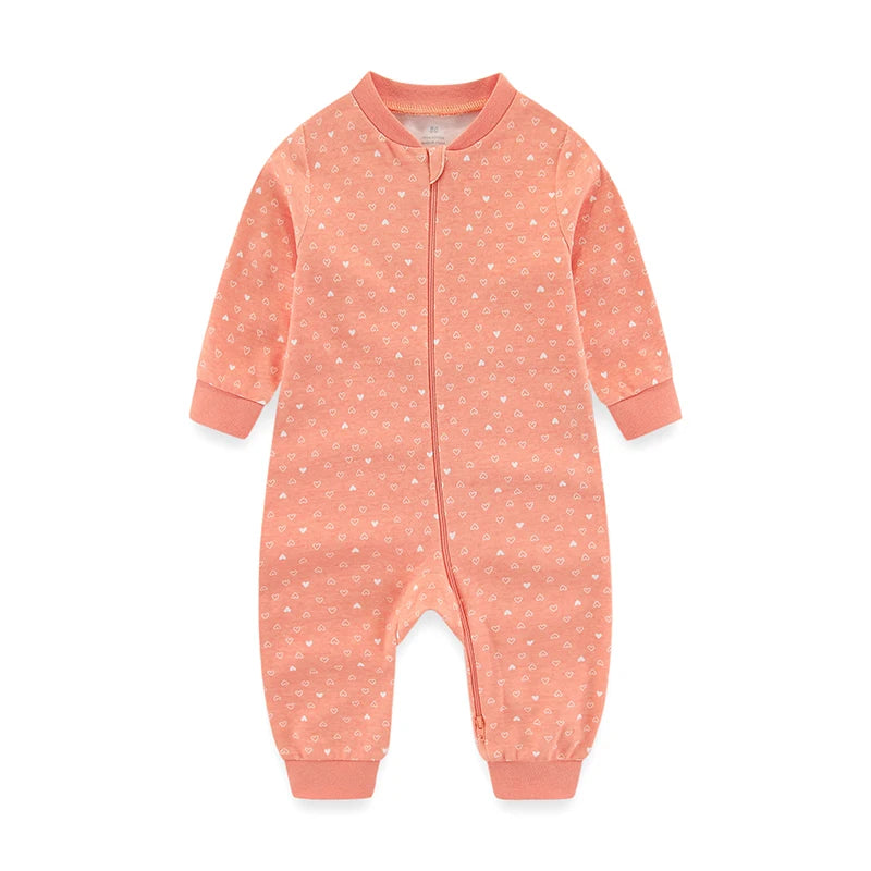 Cartoon Print Long Sleeve Newborn Baby Cotton One-piece/Rompers