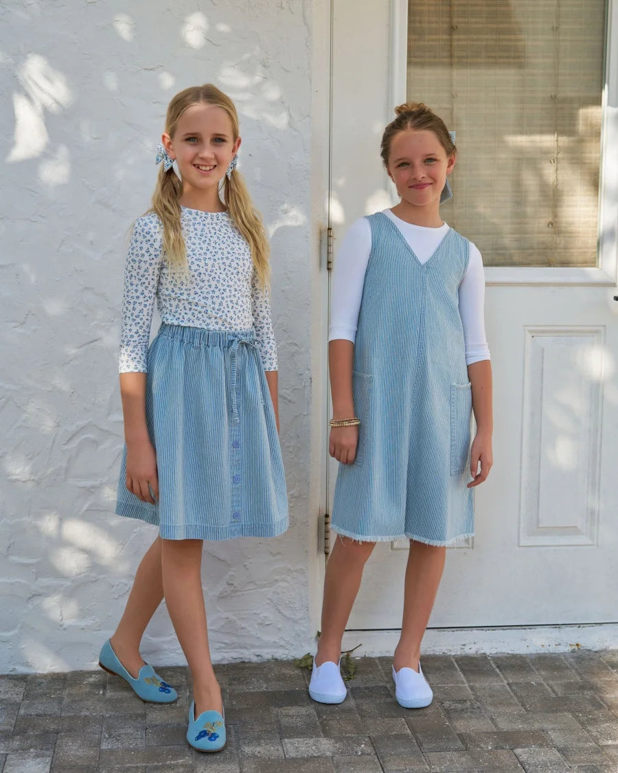Matching Summertime Denim Outfit for Brother and Sister childrensterritory