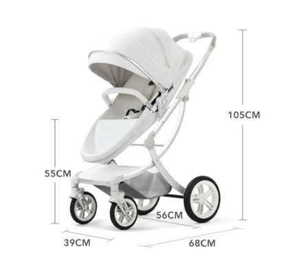 High Landscape, Luxury 3-In-1 Baby Carriage with Car Seat childrensterritory