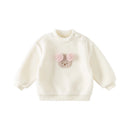 Kids Girl's Cartoon Design Warm Casual Sweatshirt childrensterritory