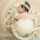 Newborn Baby Girl Lace Flower Design Photography Romper childrensterritory