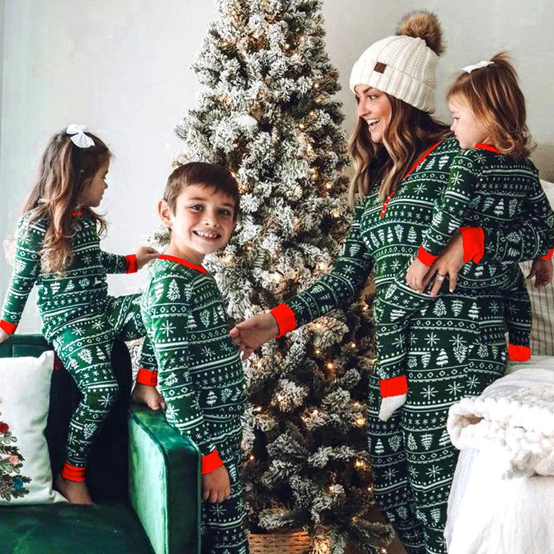 Family Matching Christmas Sleepwear Pajamas Set childrensterritory