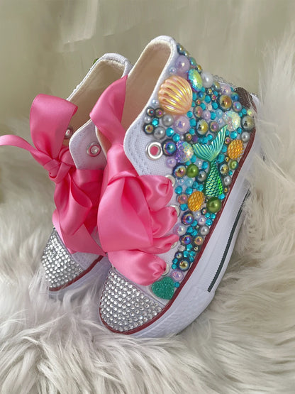 Handmade Butterfly Theme Bling Party Canvas Shoes for Kids childrensterritory