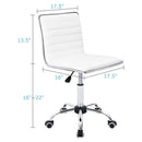 PU Leather Swivel Computer Desk Chair of Mid Back childrensterritory