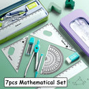 7 Pcs/set Multi-Functional Mathematical Rulers Set childrensterritory