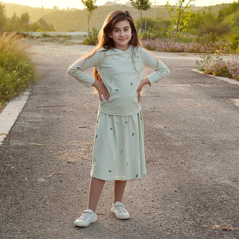 Floral Embroidery 2-piece Family Clothing Sets