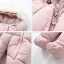 Baby Thick Warm Hooded Fleece Rompers Snowsuit childrensterritory