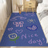Cute Cartoon Girly Large Area Rugs for Kids Bedroom, Living Room childrensterritory