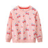 Kids Girls Cartoon Embroidery Long Sleeve Sweatshirts childrensterritory