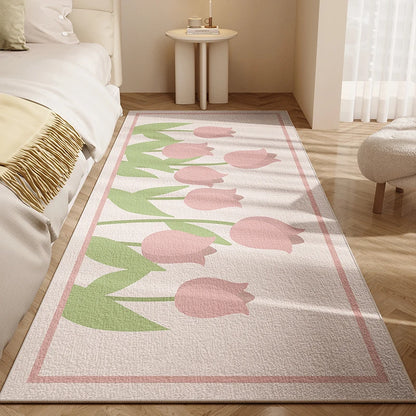 Nordic Cute Flower Girl Rugs for Bedroom, Large Area childrensterritory