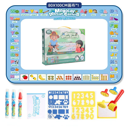 100x80CM Magic Water Drawing Mat With Reusable Magic Pens childrensterritory