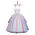 Kids Girls Unicorn Design Christening Gown or Cosplay Costume childrensterritory