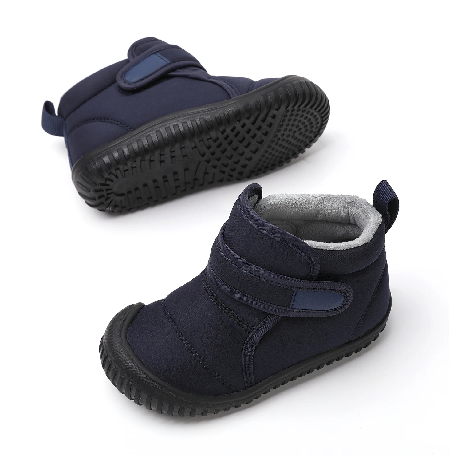 Kids Girls Soft-Sole Ankle Length Warm Fur Snow Boots childrensterritory