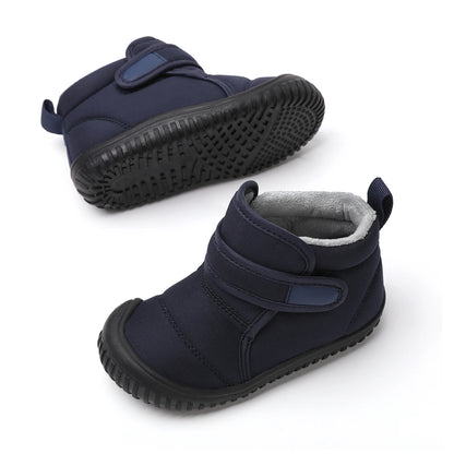 Kids Girls Soft-Sole Ankle Length Warm Fur Snow Boots childrensterritory