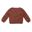 Toddler Girls Popcorn Chunky Knit Pullover Tops and Skirt Set childrensterritory
