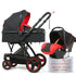 3-in-1 Foldable Baby Carriage Prams With Car Seat childrensterritory