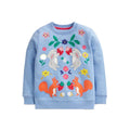 Animals Embroidery Kids Long Sleeve Sweatshirts childrensterritory