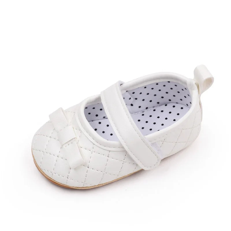 First Walkers Princess Girls Bow Knot Soft Sole Shoes childrensterritory