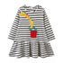 Kids Girls Cartoon Animal Design Princess Dress for Autumn childrensterritory