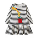 Kids Girls Cartoon Animal Design Princess Dress for Autumn childrensterritory