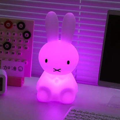 Kids Soft Silicone Touch USB Rechargeable Bunny Night Lamp
