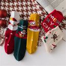 Kids Cartoon Print 5 Pairs Winter Socks childrensterritory