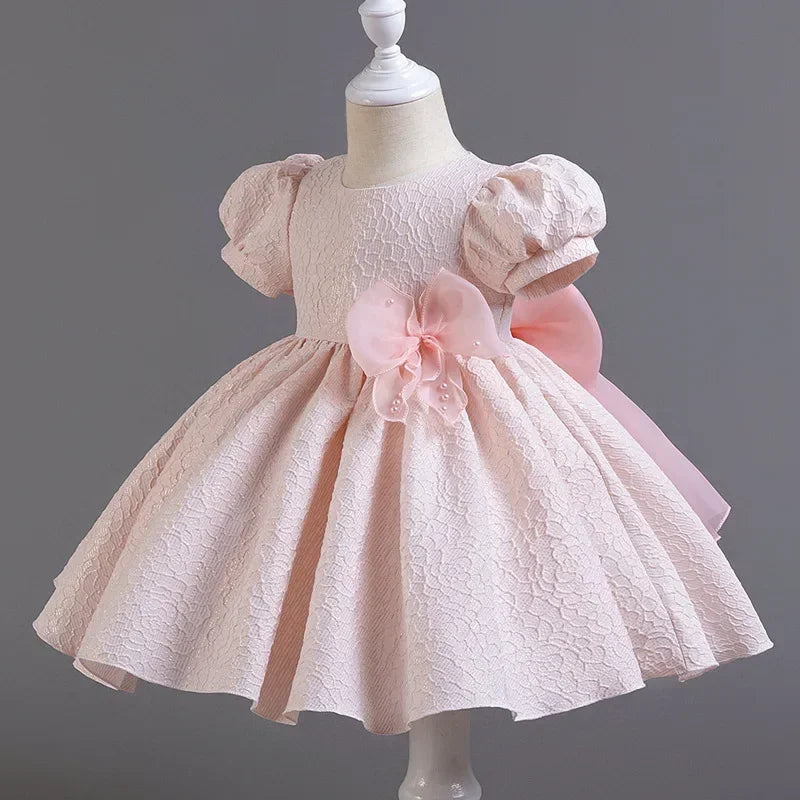 Short Sleeveless Lace Design Summer Party Dresses For Girls childrensterritory