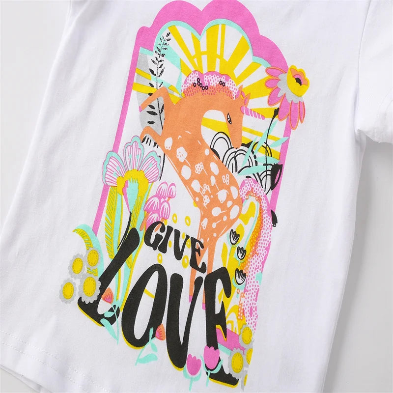 Kids Girls 2 Pcs Top + Legging Summer Outfits childrensterritory