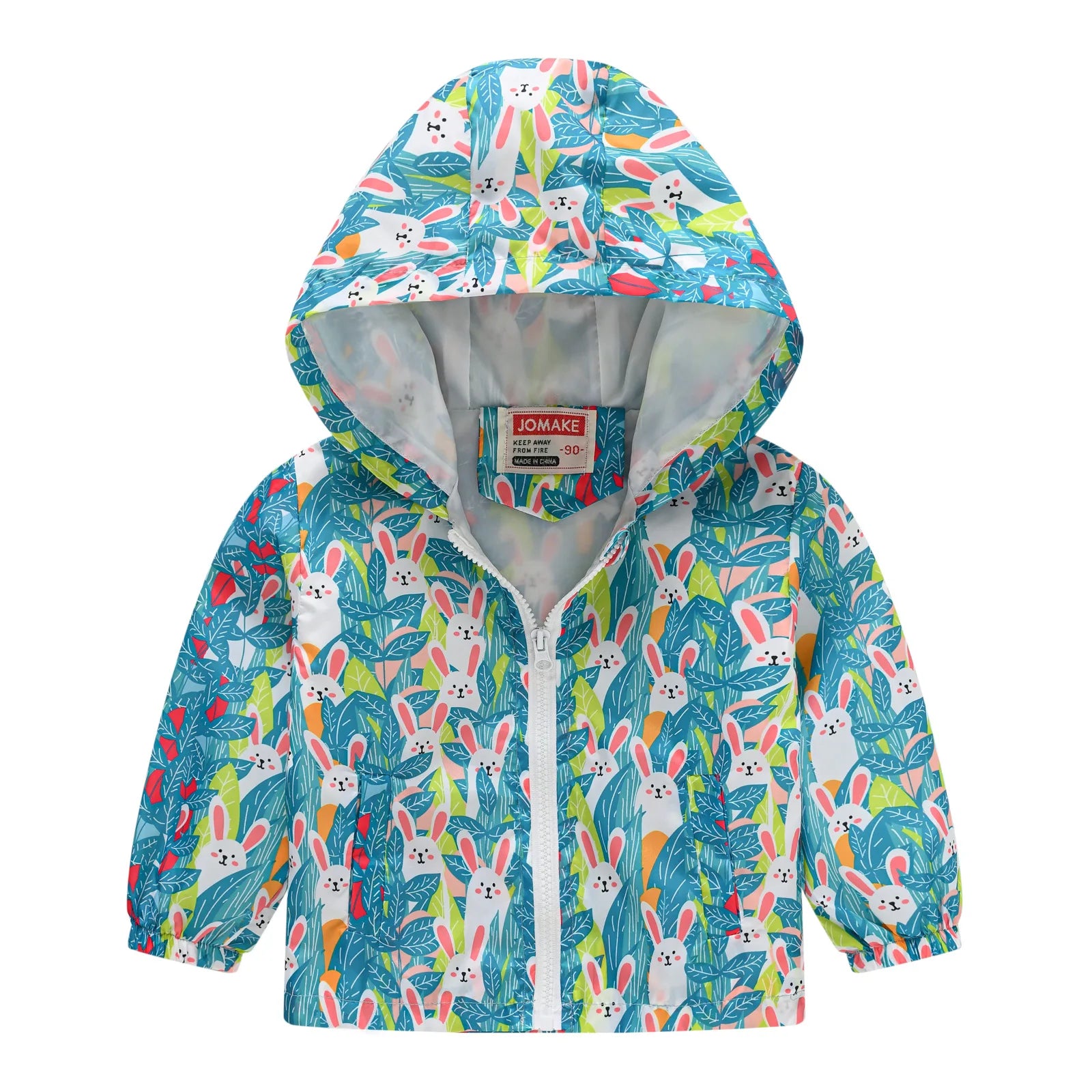 Little Boys Girls Cartoon Dinosaur Print Zipper Hooded Jackets childrensterritory