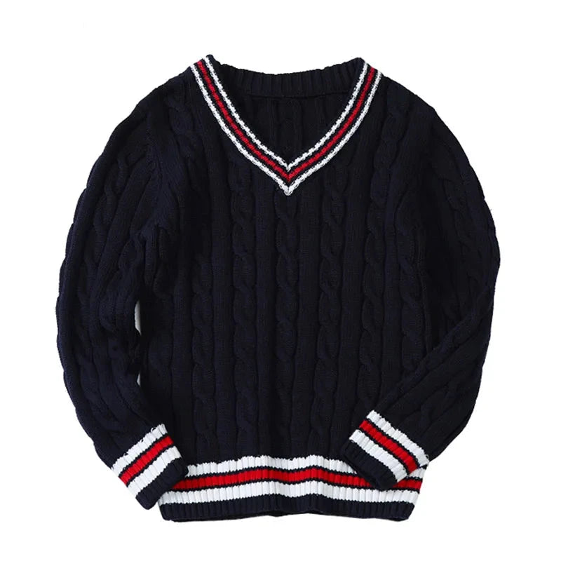 Mink Velvet Warm Knitted Sweaters for Kids Boys and Girls childrensterritory