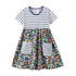 Cute Dinosaurs Unicorns Print Kids Girls Summer Dresses childrensterritory