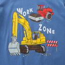 Kids Boys Cartoon Excavator Print Summer T-shirts childrensterritory