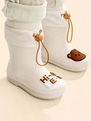 Kids' Cartoon Bear Design Non Slip Rain Boots for Girls childrensterritory