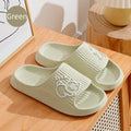 EVA Flat Heel Cat Print Comfortable Women's Slippers