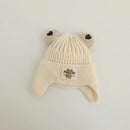 Cartoon Bear Ear Protection Knitted Hat for Toddler Boys Girls childrensterritory