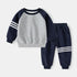 Little Boys Color Patchwork Two-Piece Casual Tracksuits childrensterritory